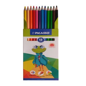 مداد رنگی 12 رنگ پیکاسو جعبه مقوایی