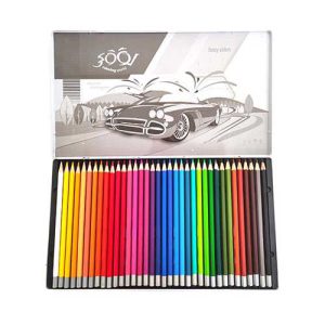 مداد رنگی 36 رنگ لوکی جعبه فلزی